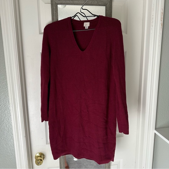 2 for $13 Soft maroon sweater dress small - Picture 2 of 5
